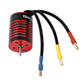 Pikkukuva 8 / 8: GTSKYTENRC 2838 Harjaton Moottori 4 Napaa RC Harjaton Moottori 1/14 1/16 RC Autolle Osa Musta Punainen 3200KV
