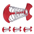 Miniatyrbilde 4 av 8: 4 stk Fishbone Teltplugger Aluminiumlegering Gulv Mark Spikkrok Telt Vindrep Spenne