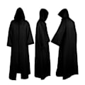 Miniatyrbillede 1 af 3: Hættetrøje til mænd Vinterkappe Frakke, Solid Løstsiddende Vindtæt Lang Trench Cape Poncho Z M