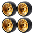 Pikkukuva 4 / 8: 4kpl 63 mm RC-auton metallivanteet Driftdäck varaosat Tarvikkeet Sopii WPL D12 RC-kuorma-autoon