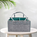 Miniatyrbild 3 av 5: Stor bärbar blöjhink Caddy Organizer för baby - Skötbordshållare väska