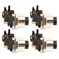 Miniatyrbillede 3 af 8: 4 stk Elektrisk Aviation Socket Connector M12 5-polet Aluminiumlegering Vandafvisende til RV Båd