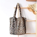 Miniatyrbillede 1 af 4: Leopard Print Stor Tote Håndtaske til Kvinders Rejser