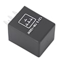 Miniatyrbillede 4 af 8: Plast Vandtæt Støvtæt Holdbar 400 arbejdstimer EP29 4-benet LED-blinkrelæ til bil