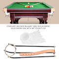 Pikkukuva 8 / 8: 6 kpl Snooker- ja biljardipöydän vakiokiskoja, Solid Empire -kiskoilla ja verkko taskuilla