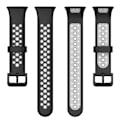 Miniatyrbillede 5 af 7: Udskiftningsremme kompatible med Xiaomi Band7 Pro Åndbar blød silikone Smart Watch Band Armbånd Dobbelt farve