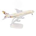 Miniatyrbillede 6 af 8: Simuleret legerings passagererfly model legetøj model Diecast fly model dekoration til børn voksne 7,9 tommer