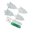Miniatyrbillede 5 af 8: Elektronisk Juletræssæt LED-gradientlys 3D DIY Elektronisk Monteringssæt til Loddeøvelse Grøn
