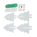 Miniatyrbilde 2 av 8: Elektronisk juletre-sett LED-gradientlys 3D DIY elektronisk monteringssett for loddeøvelse Grønn