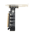 Pikkukuva 4 / 8: PCIE U.2 -sovitin kortti PCIE X16 4 porttiin U.2 NVME SFF8643 SFF8639 PCIE Split laajennuskortti LED-indikaattorilla