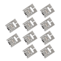 Miniatyrbillede 5 af 8: 10 stk. Rynkefod 5 7 9 Rille Holdbar Blank Overflade Uden Grater Symaskinefod i Rustfrit Stål til Hjemmet 9 Rille