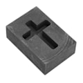 Miniatyrbild 3 av 8: Grafitgjutform Korsformad värmestabilitet Smältgötform för metall 1,77 X 1,38 X 0,39 tum