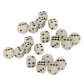 Miniatyrbillede 8 af 8: 20 stk. Glødende Terninger Medium Black Dot Klassisk Plast 6-sidede Terninger Bordspil Terninger til Brætspil
