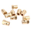 Miniatyrbillede 5 af 8: Hexakobling 6mm messing fleksibel koblingsled til RC bildæk Aksel 10 stk