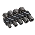 Miniatyrbillede 4 af 8: 9 stk Socket Bits 1/4in Hex Skaft Krom Vanadium Stål Skruetrækker Sokkel med Opbevaringsholder