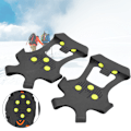 Pikkukuva 7 / 8: 1 pari Universal 10 piikkiä Anti-Slip Jääkynnet Maastokengät Piikit Crampons Vaellukseen ja Kiipeilyyn M:36-38