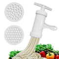 Pikkukuva 1 / 7: Muovista valmistettu käsikäyttöinen pastakone Nuudelipuristin Spaghetti-kone Käsikäyttöinen keittiöväline