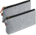 Multifunktionellt pennfodral, 1/2 Pack Vikbart Pennfodral, resepennfodral med blixtlås – Stor Kapacitet, Multifunktionell Gray Gray 2-st
