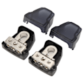 Miniatyrbilde 2 av 8: 1 par positive negative batteripoler klemmer 1x0/4GA inn til 2x4/8GA ut for biler båter Yachter Bobiler