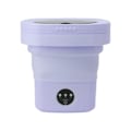 Miniatyrbillede 2 af 8: 6,5 L Vaskemaskine Foldbar Bærbar Automatisk Dybderensning Vask og Centrifugering Stor Vaskemaskine med Vandledning 100‑240V Lilla EU-stik