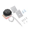 Miniatyrbild 4 av 8: Justerbar elektrisk fläkttermostatomkopplare 3-stift Design Temperaturkontrollprobsats