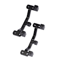 Miniatyrbilde 2 av 8: 2 stk RC metall dragstang kobling akselmontert fast sete for MN MN90 1/12 RC crawler oppgraderingsdeler Svart