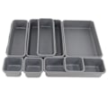 Miniatyrbilde 1 av 7: 8 stk Interlocking Bins Smart Interlocking Oppbevaringsbokser Skuff Organizer