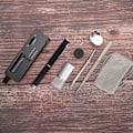 Miniatyrbillede 4 af 8: Diamanthandværk Tester Lommelygte Viewer Pincet Forstørrelsesglas Diamond Claw Identifikationsværktøjssæt