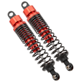 Miniatyrbillede 7 af 8: 2 stk. 100 mm RC metalstøddæmper til TRAXXAS SLASH 2WD RC bilopgraderingsdele Rød