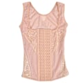 Miniatyrbillede 1 af 8: Kvinders Midje Træningskorset Vægttab Mavekontrol Vest Body Shaper Cincher Linned Hudfarve M