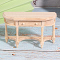 Miniatyrbillede 5 af 8: 1:12 Dukkehuse Træ Halvrund Skuffe Skrivebord Model til Dukker DIY Dukkehuse (Halvrund Skuffe Skrivebord)