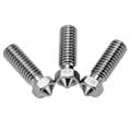 Miniatyrbillede 5 af 8: 3 stk Hærdet stål vulkan dyser høj temperatur 3D-udskrivning Extruder skrivehoved 1,75 mm M61,0 mm