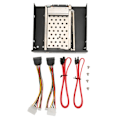 Miniatyrbild 2 av 8: 2,5 tum internt hårddiskhölje Dual Bay SATA II-gränssnitt 7 mm till 9,5 mm hårddisk tjocklek Hårddisk mobil rackbur