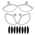 Pikkukuva 2 / 8: 4 kpl potkurin suojaa 2 paria 4726F musta potkuri Sopii MAVIC MINI Drone (Gold Edge)