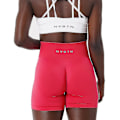 Pikkukuva 1 / 3: Saumatto Spandex-Jooga Shortsit Naisille - Havaijilainen Vaaleanpunainen Kuntosaliharjoitustightsit