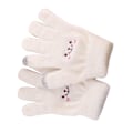 Miniatyrbilde 3 av 8: Vinter Touch Screen Hanske Smile Face Design Elastisk termisk varm strikket hanske for kvinner Jenter Hvit