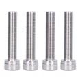 Pikkukuva 1 / 8: 4 kpl kuusiokolopyöränpultit A2 ruostumaton teräs 1,25 mm Kiinnitysruuvit hienolla kierteenjakoa M10x45