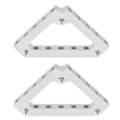 Pikkukuva 1 / 8: 2 kpl kolmiotukea, alumiini kulma-liitäntä, 43mmx43mm