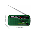 Miniatyrbild 2 av 7: Bärbar handvevad AM/FM Solar Radio Nödradio för äldre