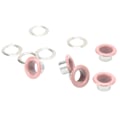 Pikkukuva 8 / 8: 500 Sarjaa Purjerenkaita 8mm Pyöreä Kupari Helppo Asennus Eloisa Väri Niittisarja Korjaukseen Koristeluun DIY Pinkki