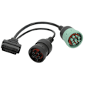 Pikkukuva 1 / 8: OBD2-kaapeli kuorma-autoille OBDII 16-nastainen naaras 6-nastainen J1708 9-nastainen J1939 jakaja Y diagnostiikkaskannerikaapeli autoille ja kuorma-autoille