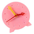Miniatyrbild 4 av 8: Klocka Lärmedel Inlärningsmodell Leksak Elever Barn Kognitivt tidsverktyg 3-pekare länkage 24-timmarssystem 10 cm Rosa