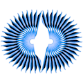 Miniatyrbillede 8 af 8: 50 stk 2,4 tommer pilfjer DIY Spiral Fjeder Wing Konkurrencebue Recurved Bow Tilbehør blå