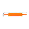 Miniatyrbillede 7 af 8: Farverig silikone kagerulle Køkken Hjemmelavet brød Cookie Dough Roll Tool (orange)