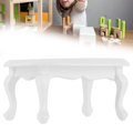 Miniatyrbild 7 av 8: Mini Soffbord 1:12 Snekbord Miniatyr Möbel Modell Dockhus Dekorationer Tillbehör Vit