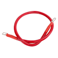 Miniatyrbillede 2 af 8: 4AWG Biltråd Kabel Jordforbindelse Batteri Startkabler Antiflamming 60CM med 2 R ender Blød silikonehylster