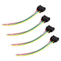 Miniatyrbillede 7 af 8: 4 stk. Tændspolestik Pigtail Connector Harness Kit 4 Pins Udskiftning til Camry Corolla Highlander Rav4