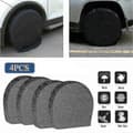 4-pack Vattentäta Däckskydd Reservdäck Hjul Husvagn Husbil Rostskyddande Däckskydd Fiis Black S