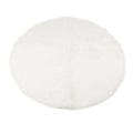 Miniatyrbilde 8 av 8: Rund plysjmatte Supermyk fluffy tepper Antislipp myk matte Moderne plysjmatte for stue Soverom Hvit
