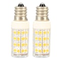 Miniatyrbilde 3 av 8: 2 ST E12 Dimbar LED-lampe PC 52LEDs 5W 100‑130V LED-lysestake for takviftelys Saltlampe Varmt lys